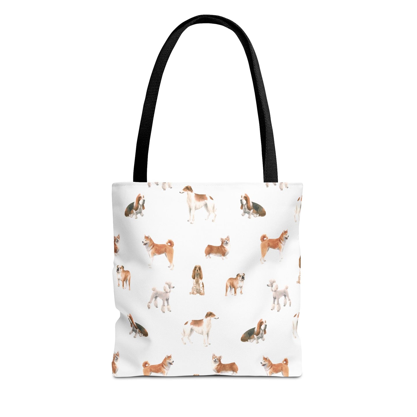Dog Breeds Tote Bag - Cute Canine Lovers Shoulder Bag