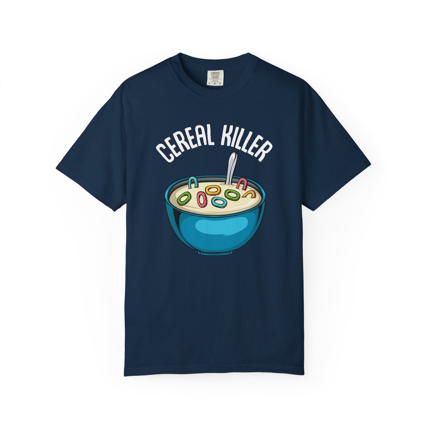 Cereal Killer T-Shirt, Funny Gift for Millennials, Humor Tee for Stress Relief, Casual Everyday Wear, Great Birthday Gift