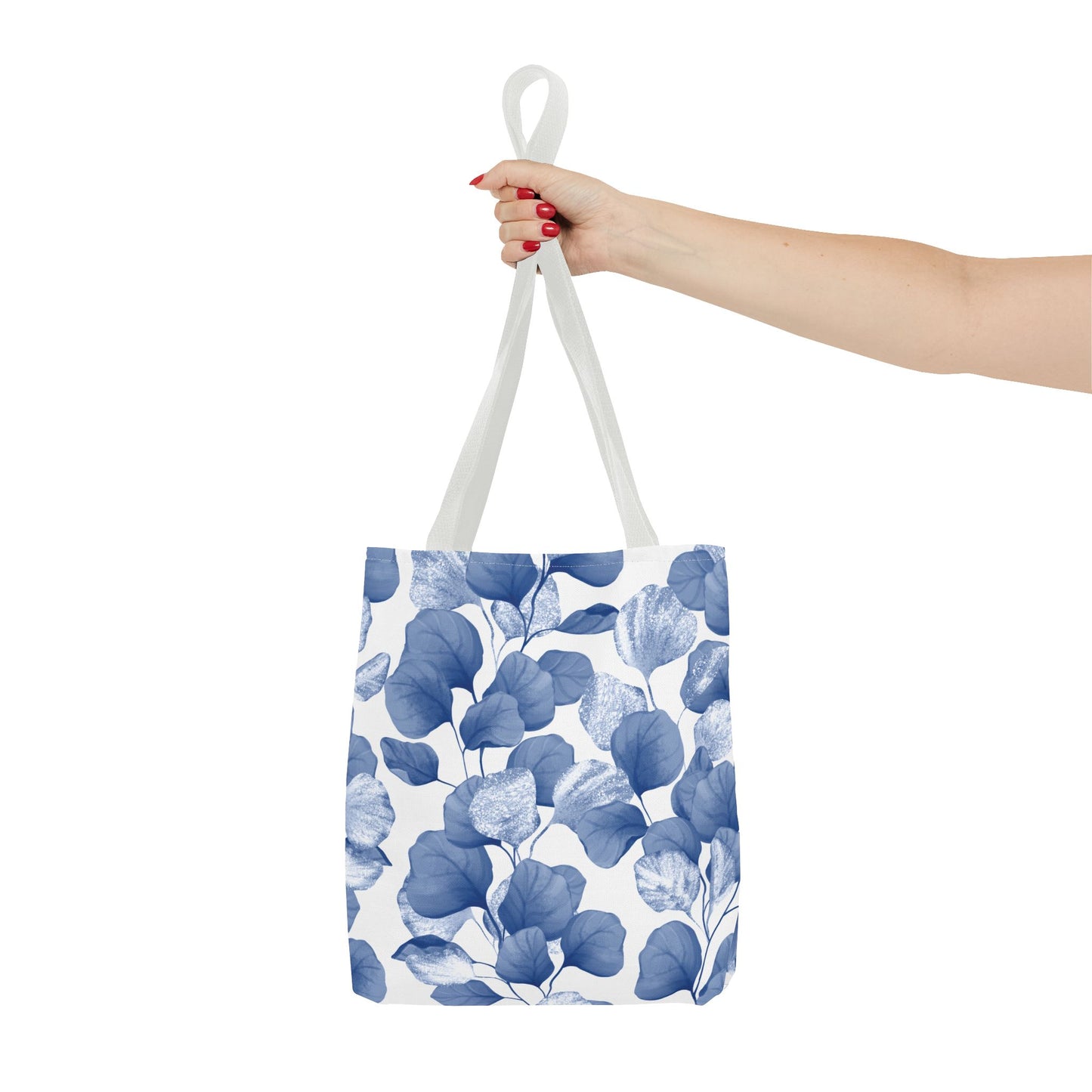 Antique Powder Blue Cerulean Hydrangea Floral Tote Bag