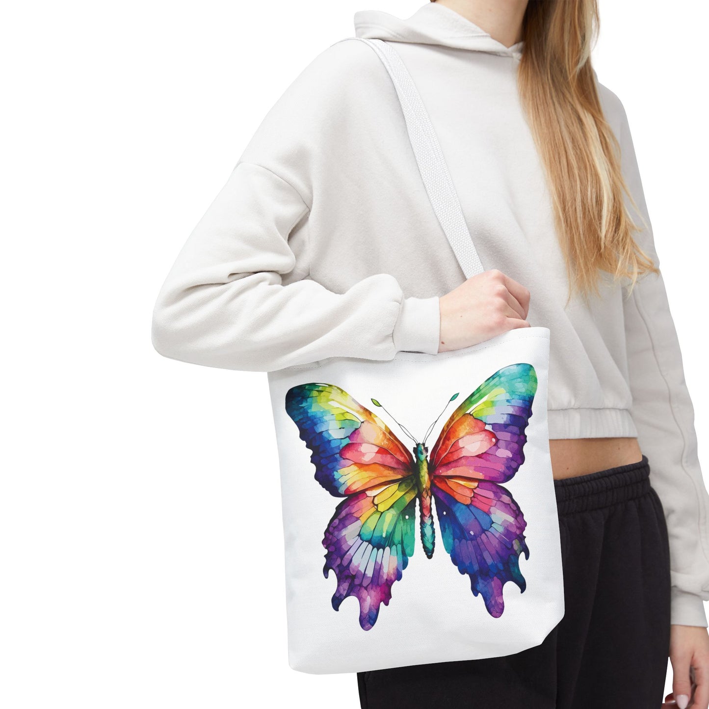 Watercolor Butterfly Tote Bag
