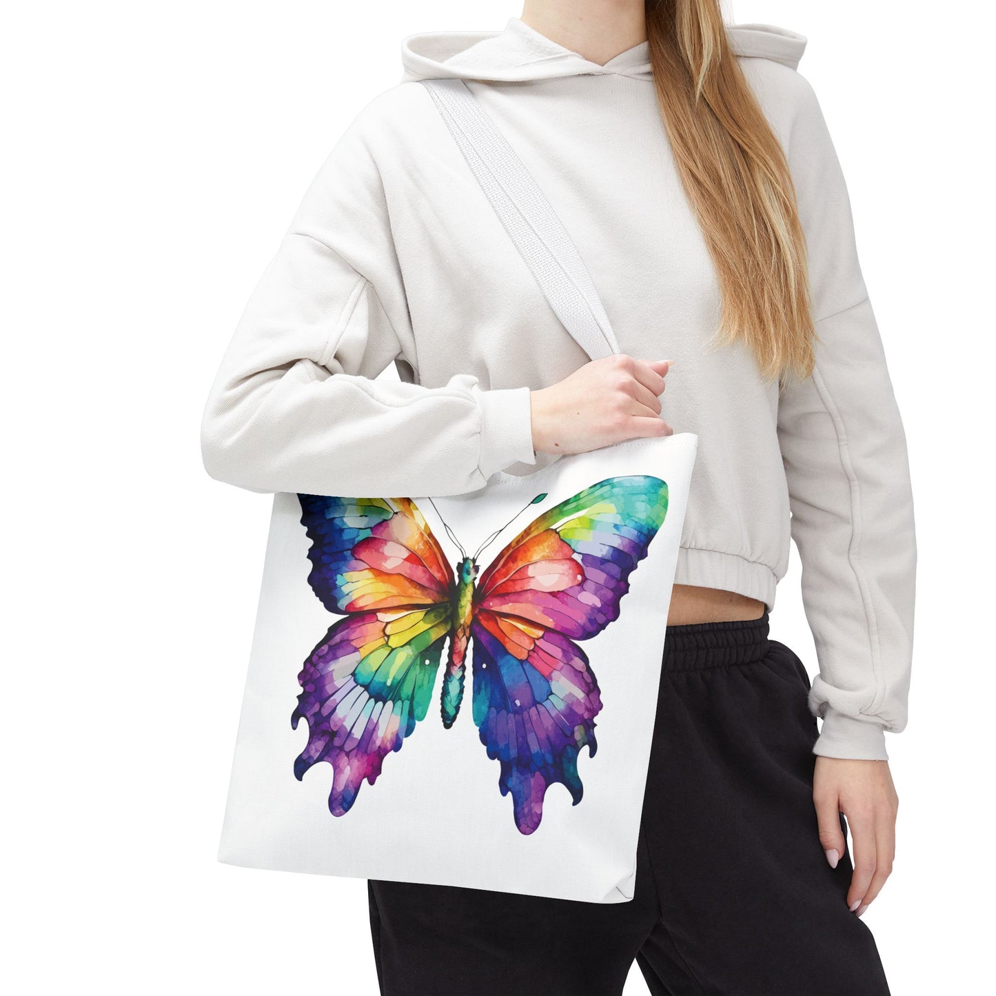 Watercolor Butterfly Tote Bag