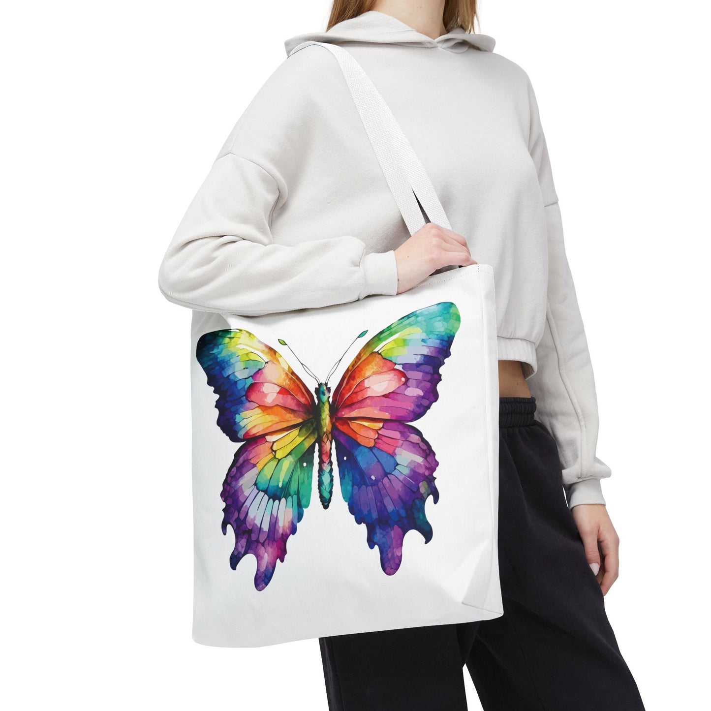 Watercolor Butterfly Tote Bag