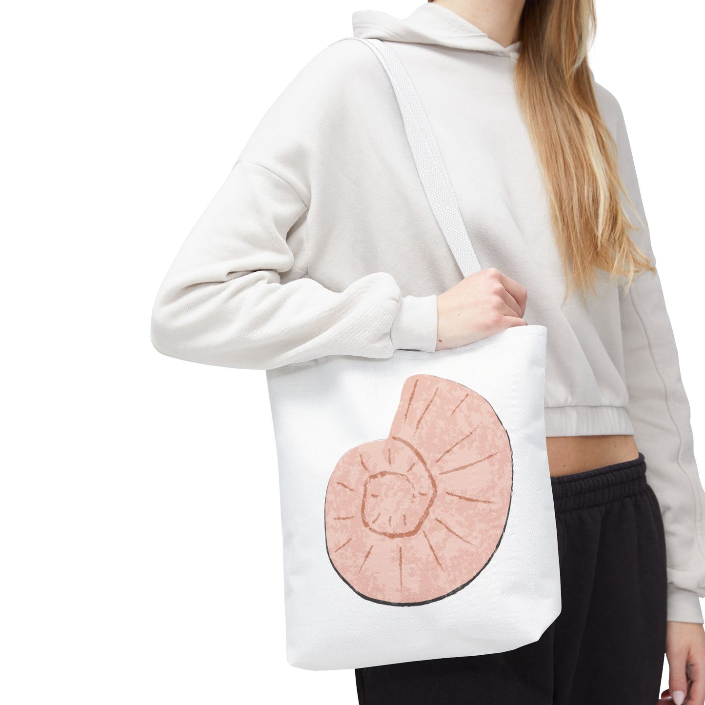 Pink Seashell Tote Bag