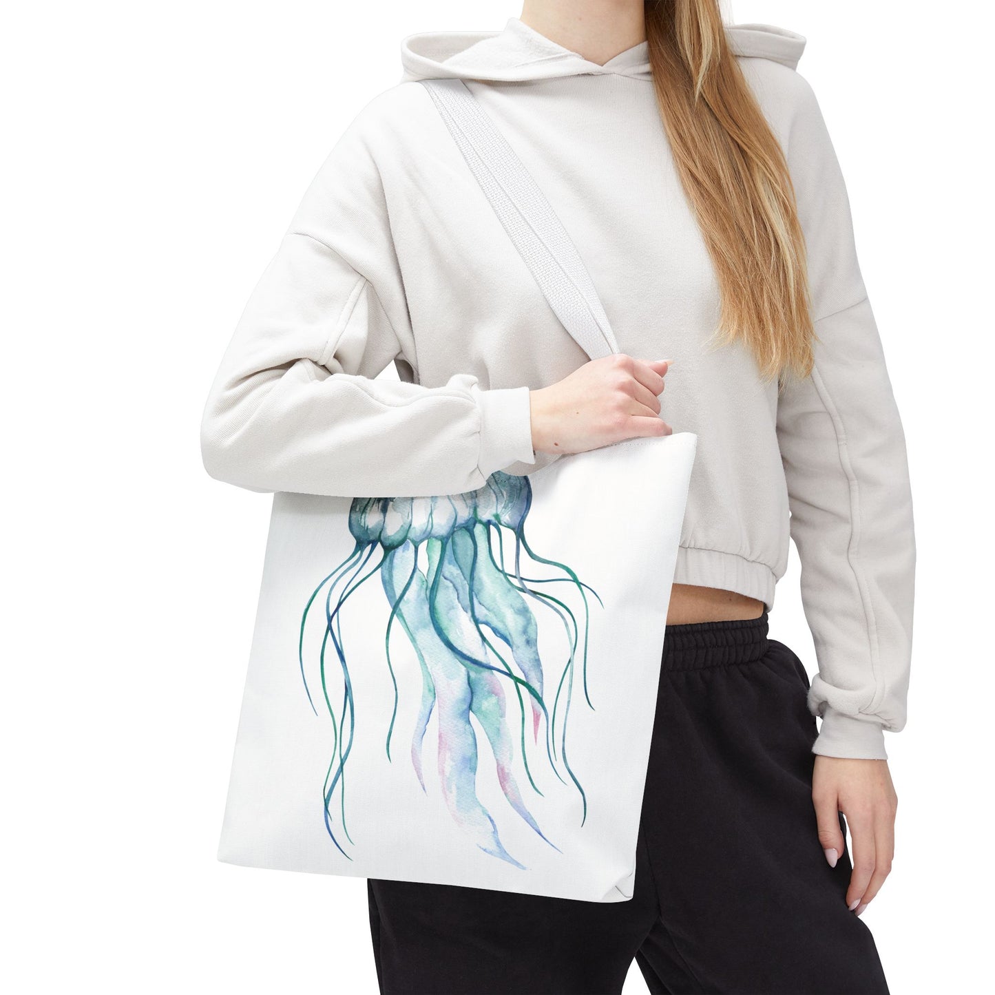 Watercolor Jellyfish Tote Bag