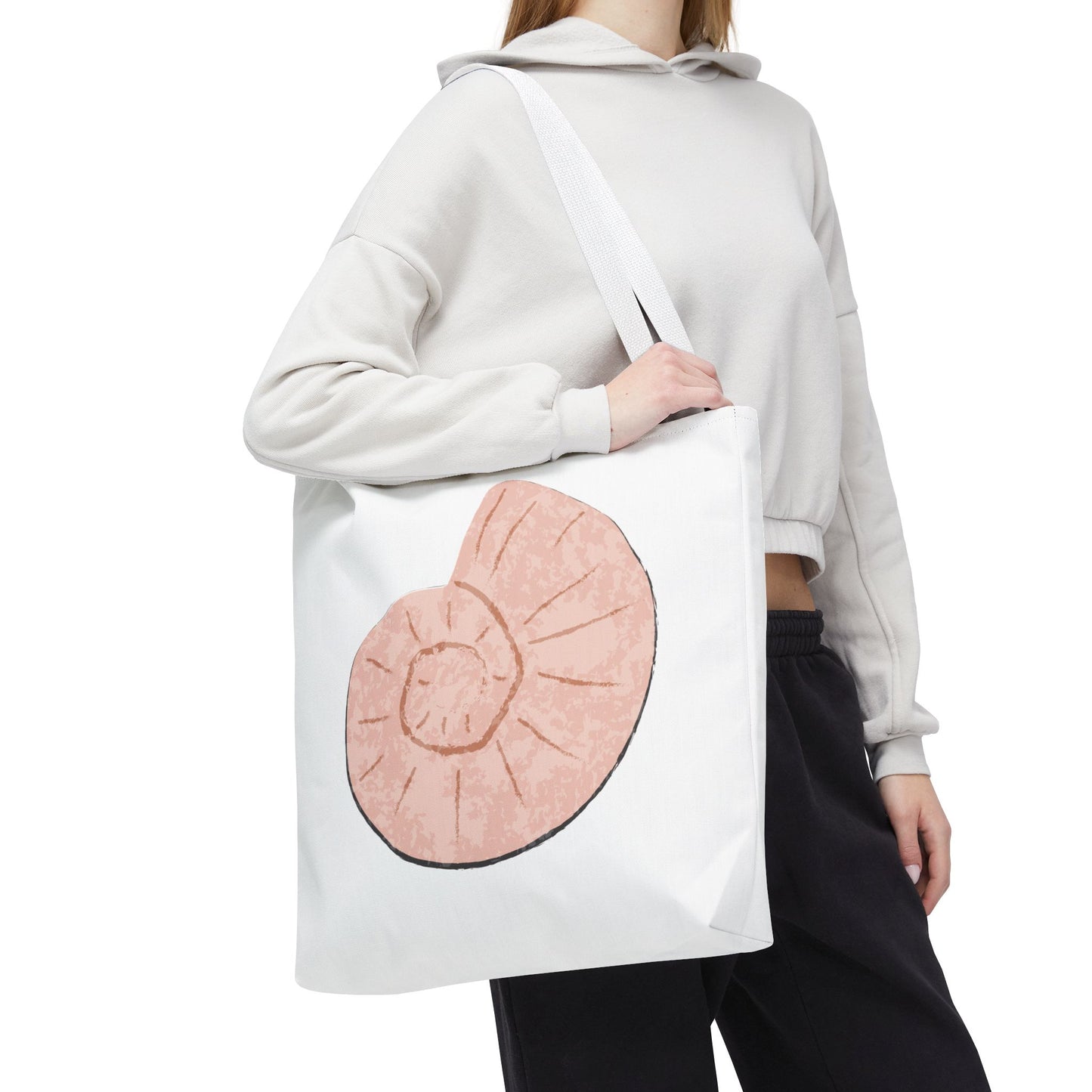 Pink Seashell Tote Bag