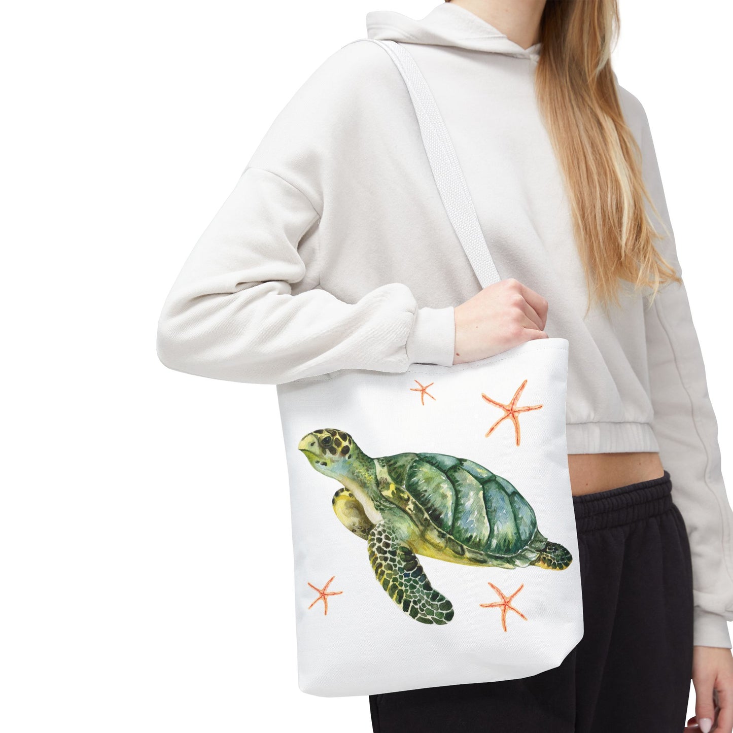 Swimming Turtle Tote Bag