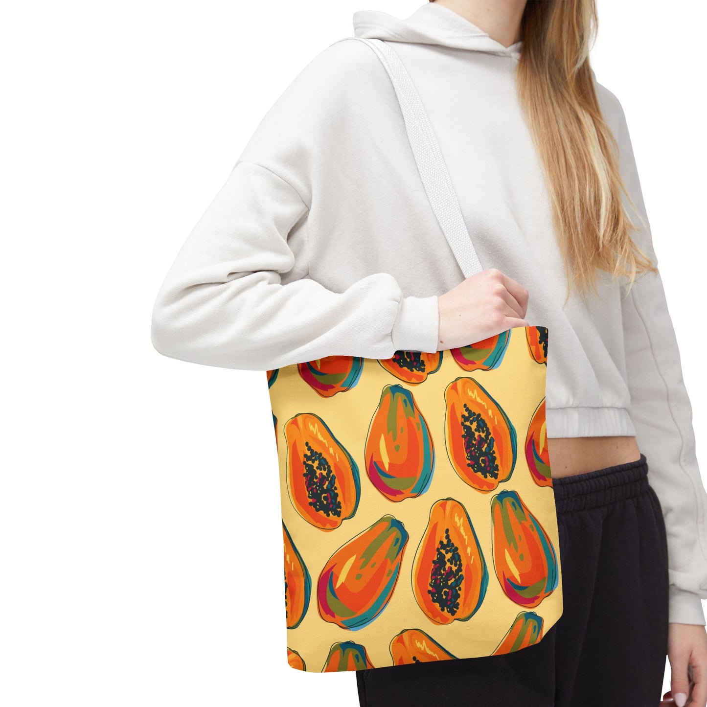 Papaya Tropical Fruit Tote Bag