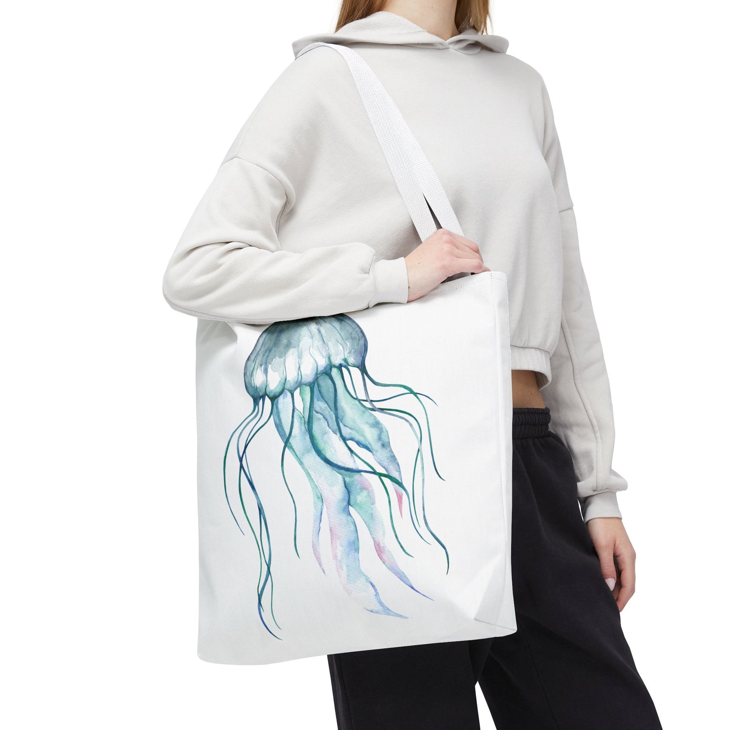 Watercolor Jellyfish Tote Bag