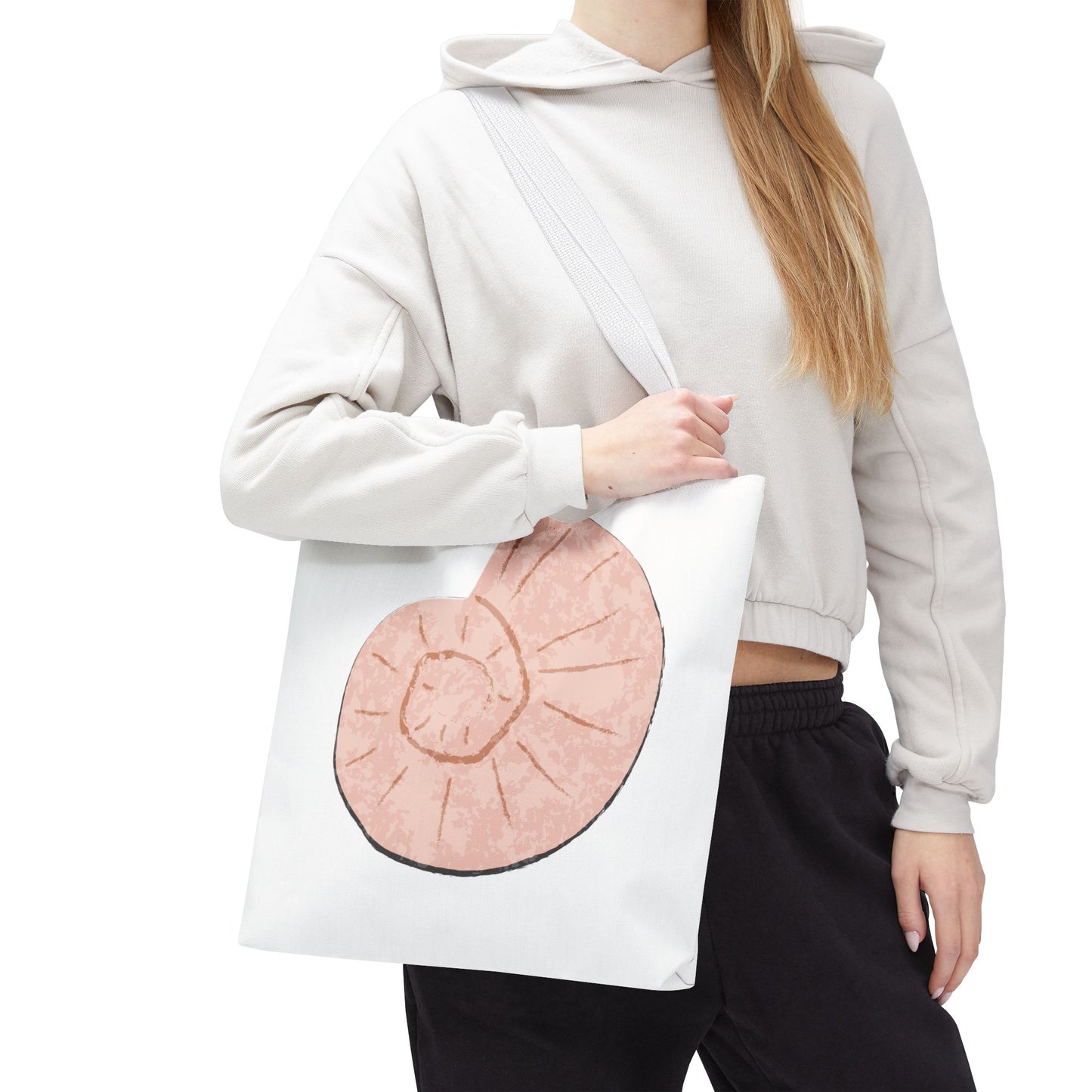 Pink Seashell Tote Bag