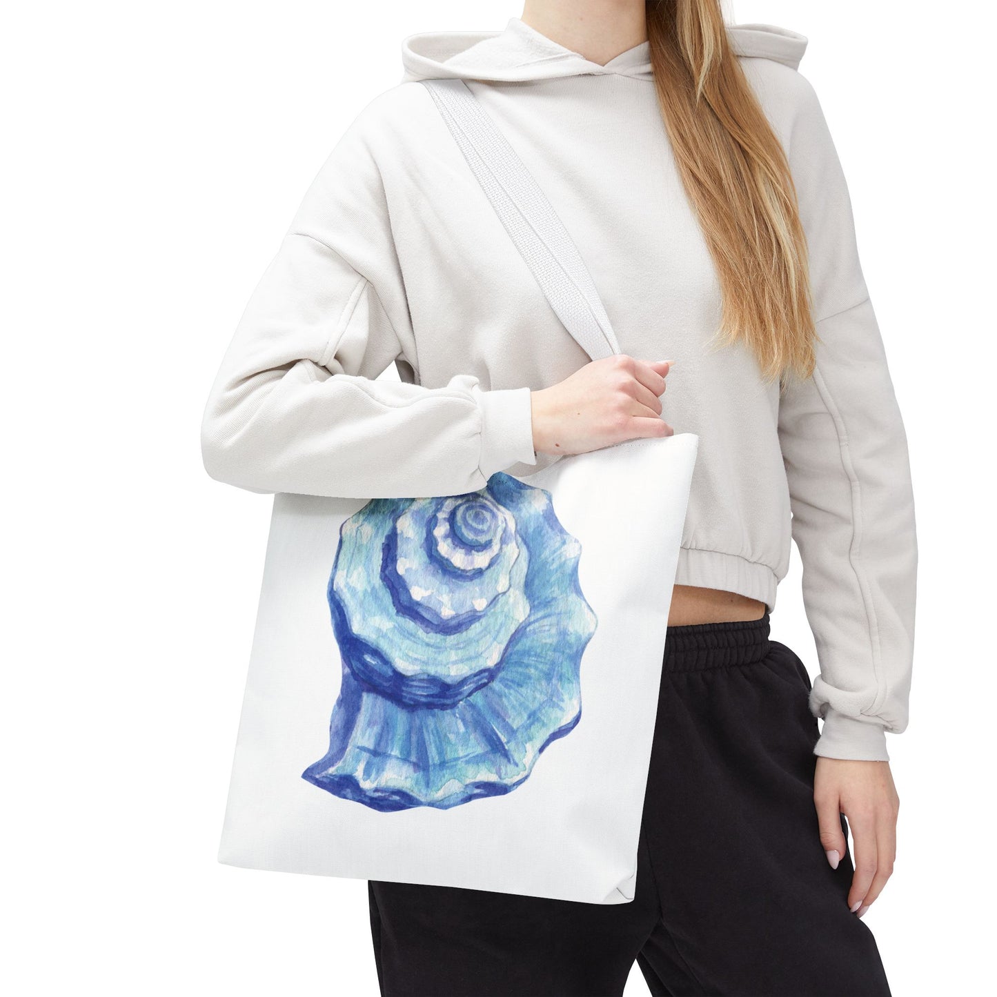 Blue Seashell Tote Bag