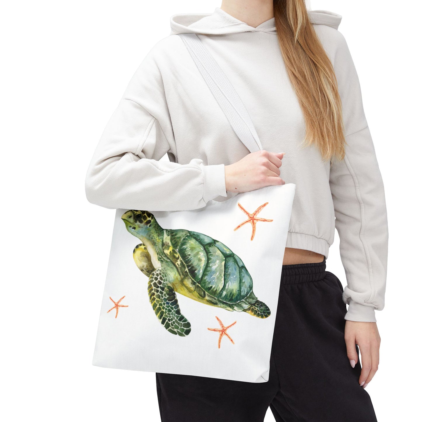 Swimming Turtle Tote Bag