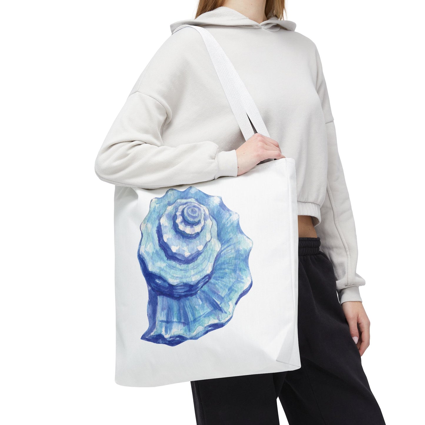 Blue Seashell Tote Bag