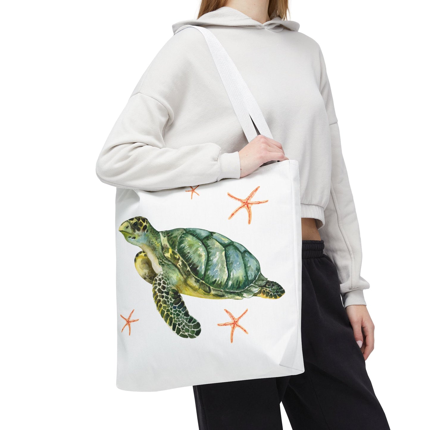 Swimming Turtle Tote Bag