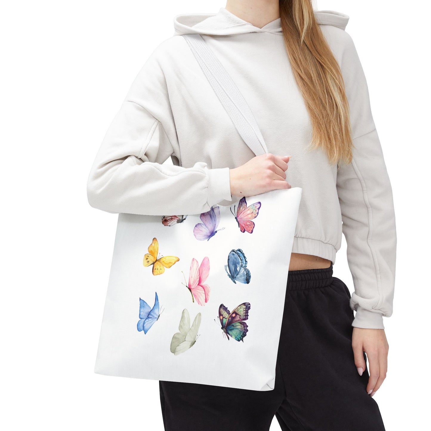 Watercolor Butterfly Tote Bag