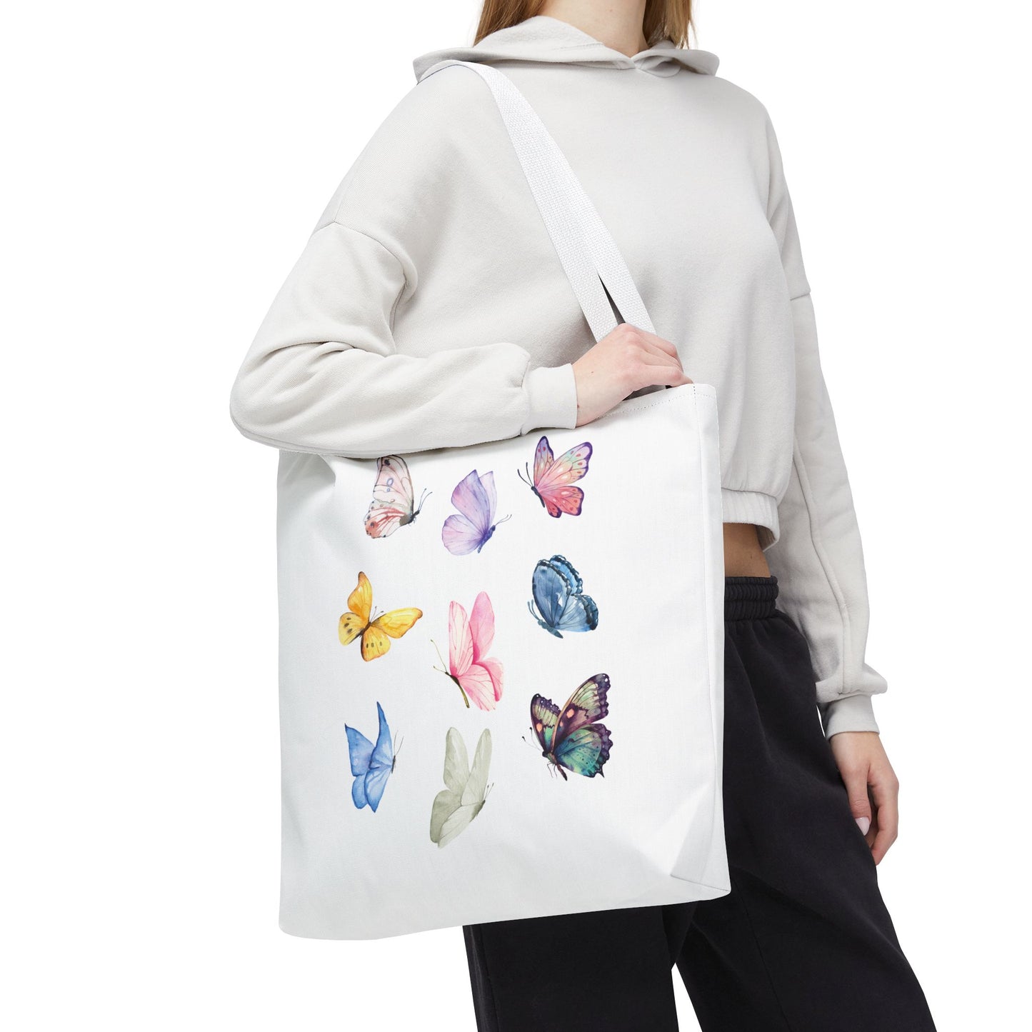 Watercolor Butterfly Tote Bag