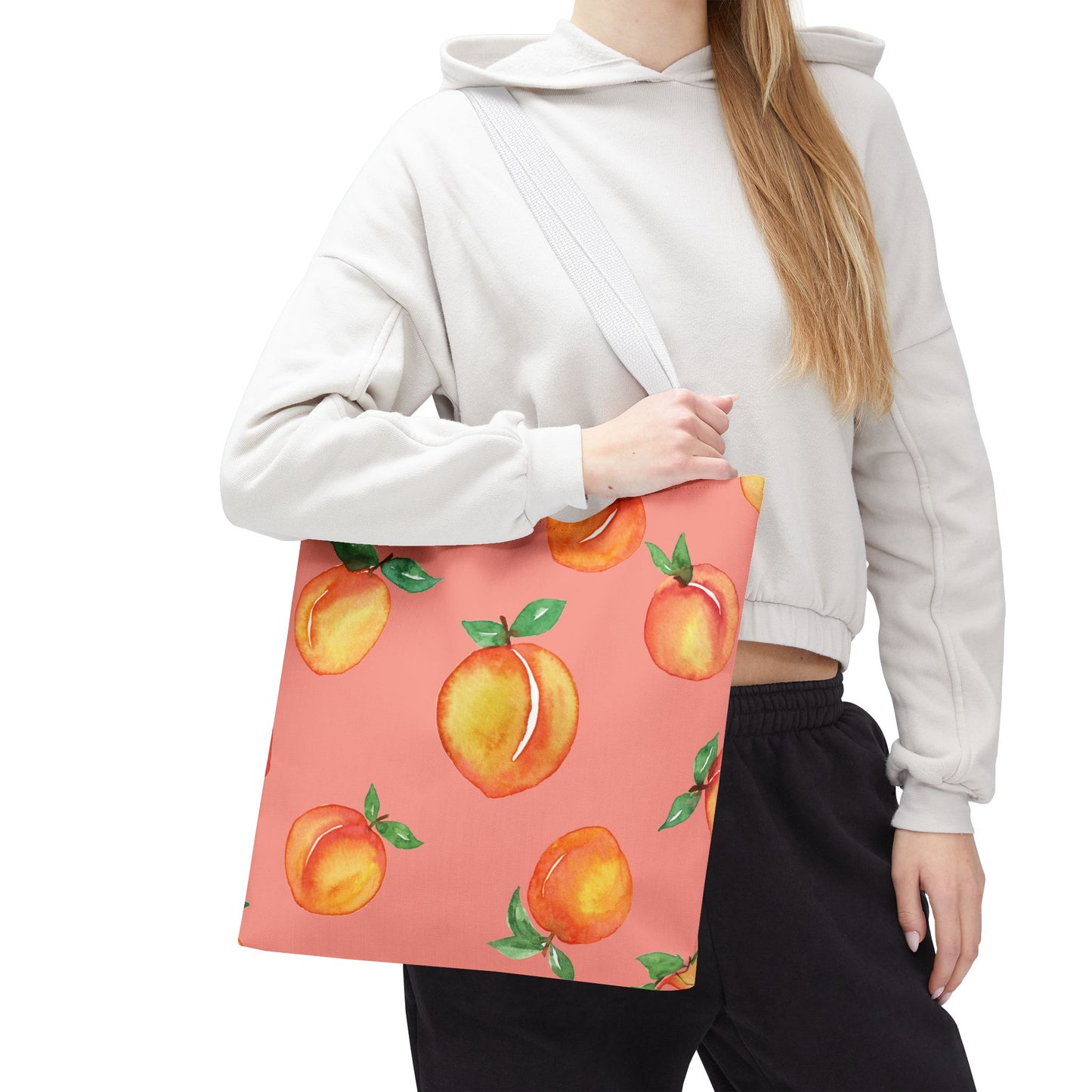 Peach Fruit Tote Bag