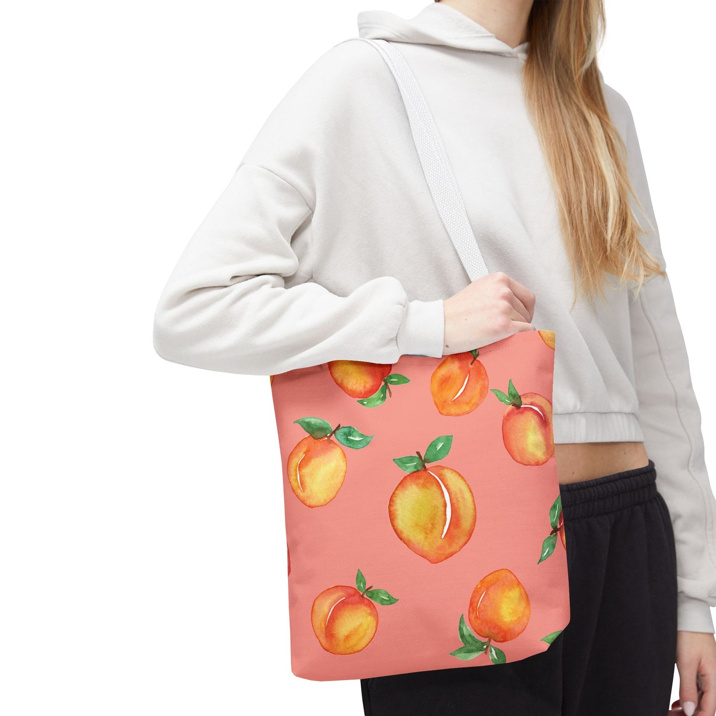 Peach Fruit Tote Bag