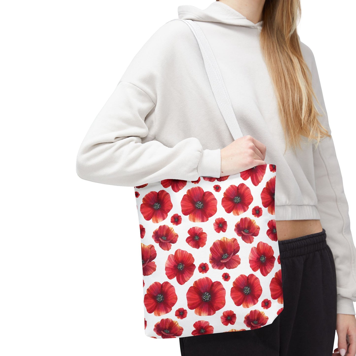 Poppies Floral Tote Bag