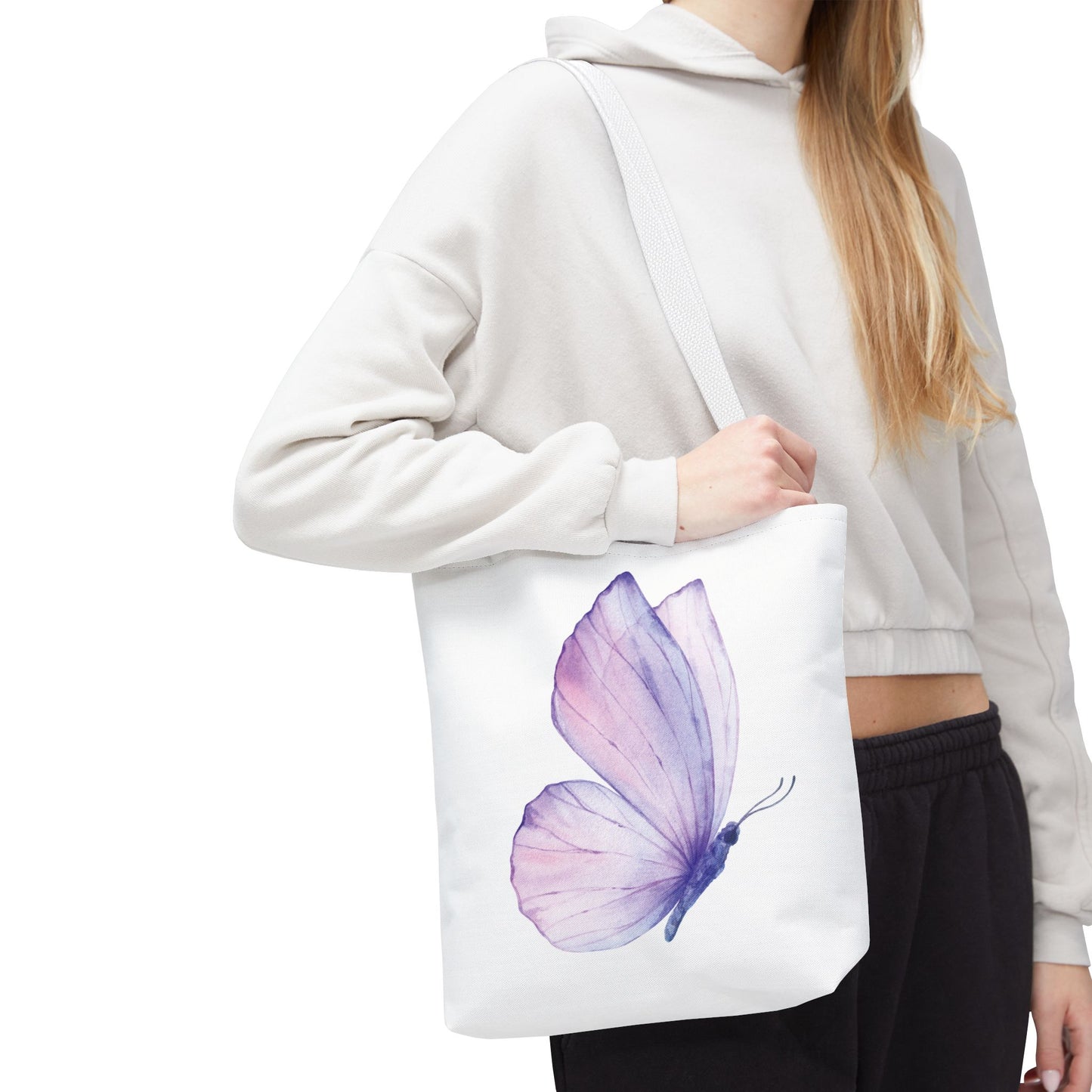 Watercolor Butterfly Tote Bag