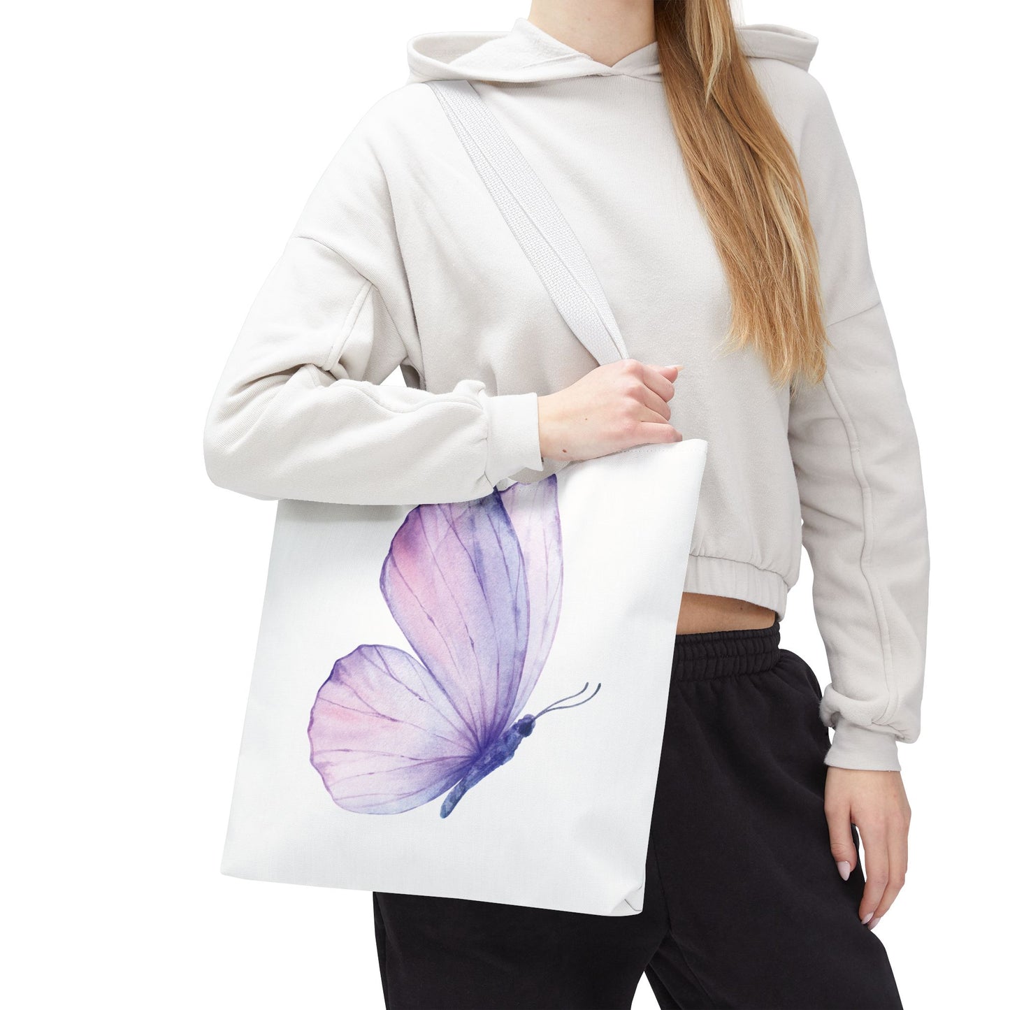 Watercolor Butterfly Tote Bag