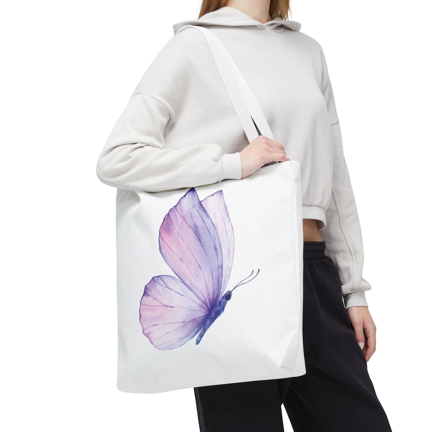 Watercolor Butterfly Tote Bag