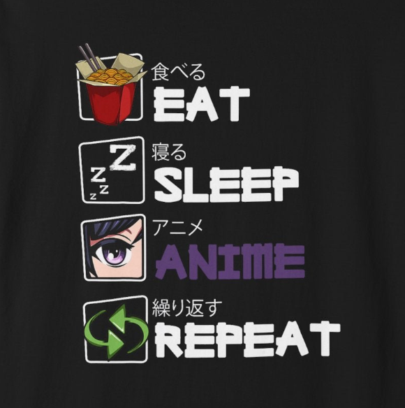 Anime Japanese T-Shirt, Funny Gift for Millennials, Humor Tee for Stress Relief, Casual Everyday Wear, Great Birthday Gift