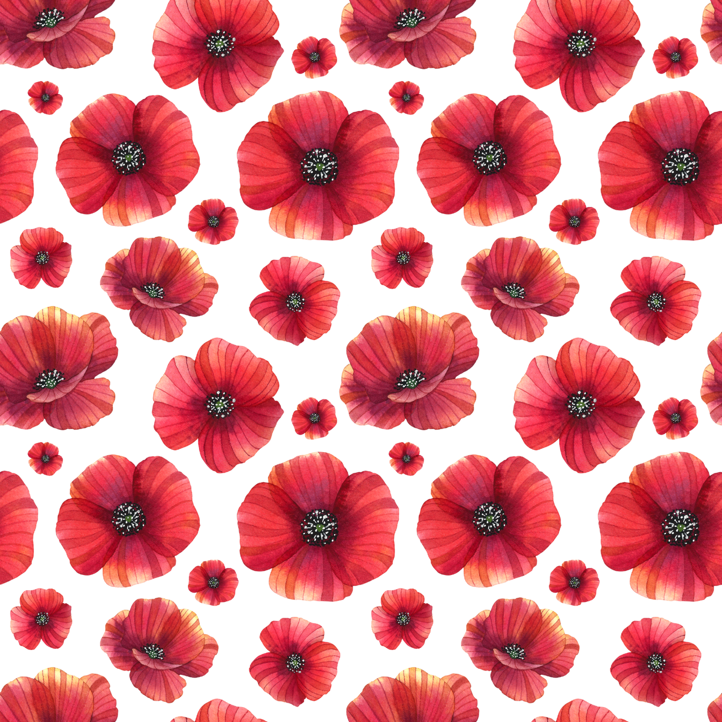 Poppies Floral Tote Bag