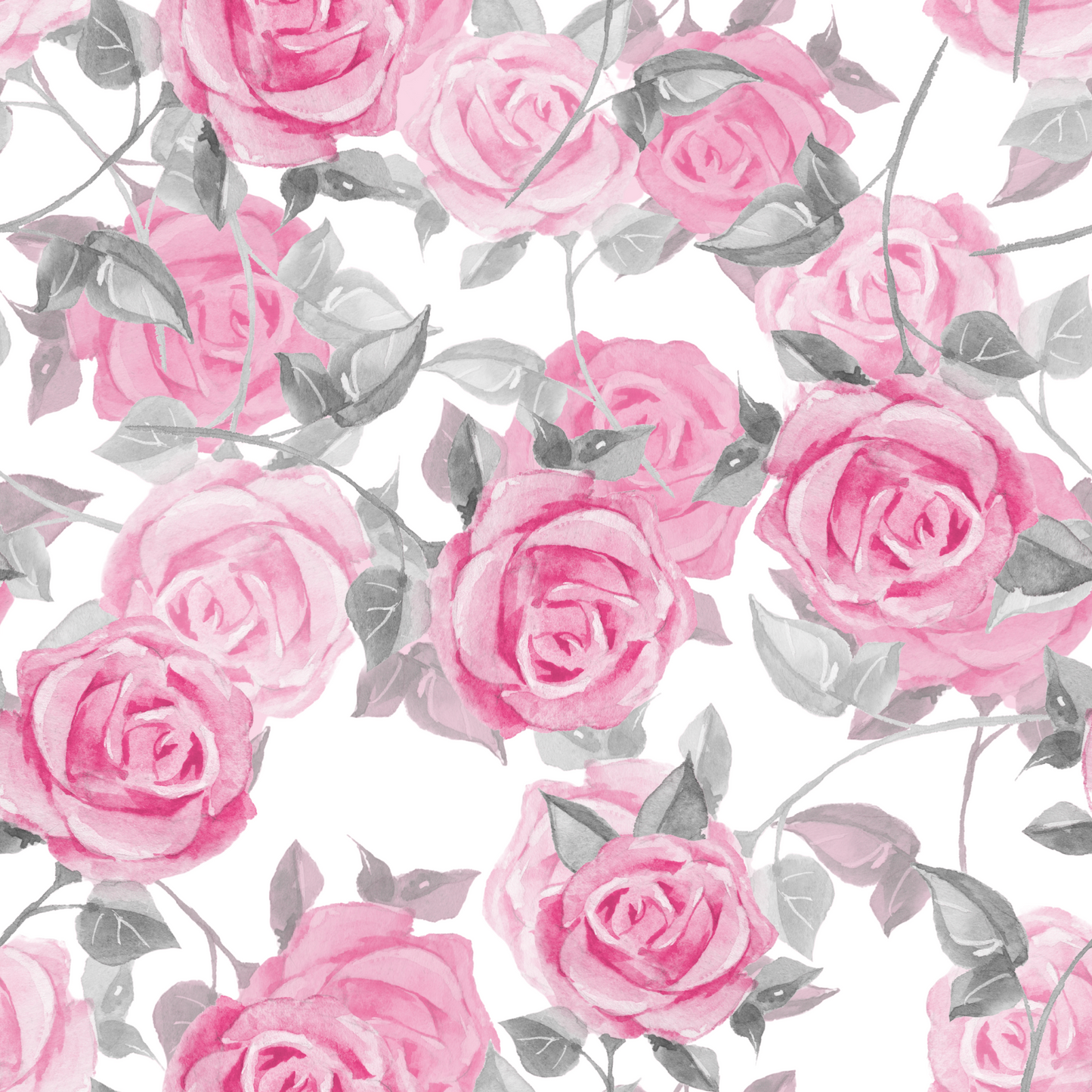 Pink Roses Floral Tote Bag