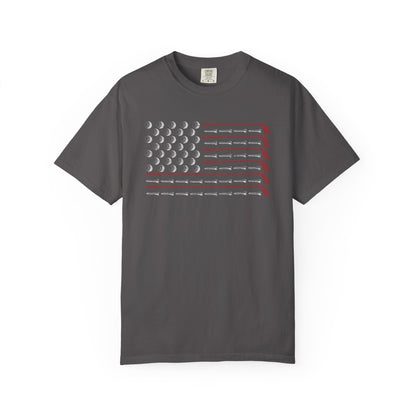 American Flag Golf T-shirt, Funny Tee