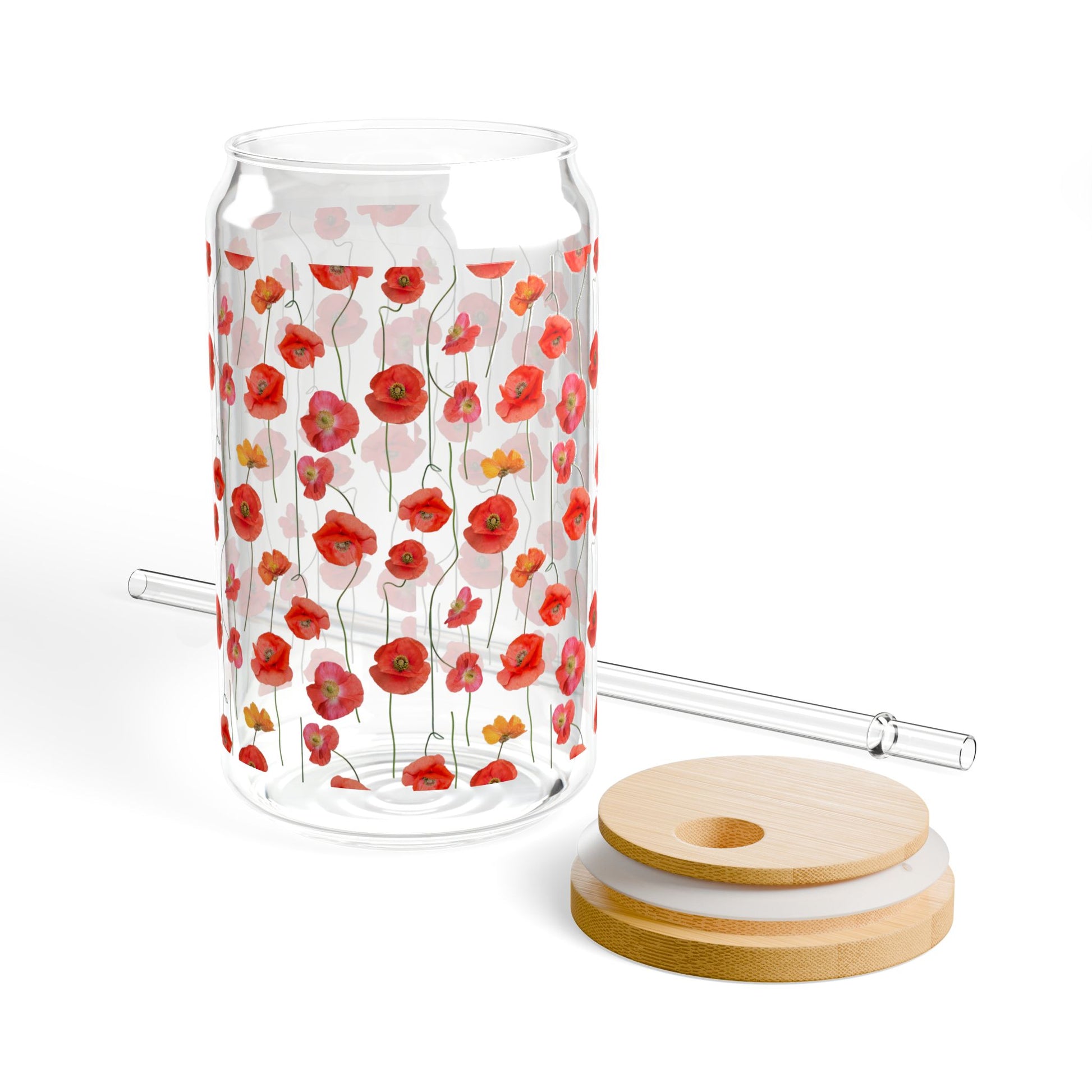 Floral Sipper Glass at Orange Moons