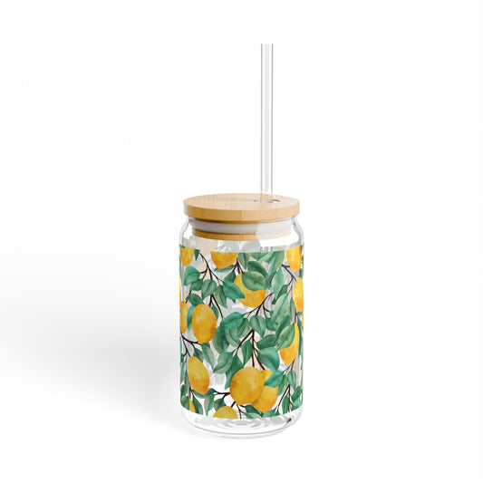Lemon Plant Sipper Glass at Orange Moon