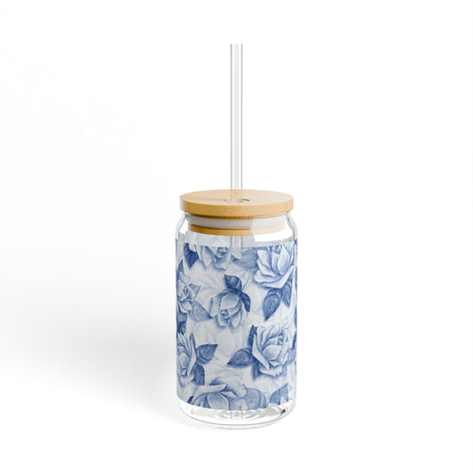Blue Rose Sipper Glass at Orange Moons