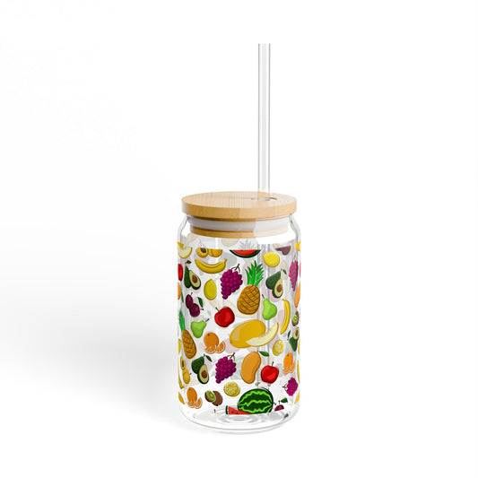 Fruits Sipper Glass at Orange Moon