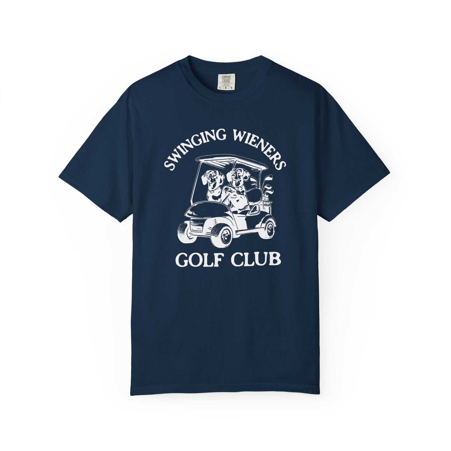 Swinging Wieners Golf Club Funny Golf T-shirt