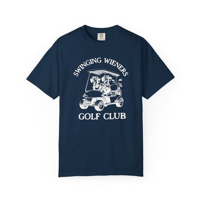 Swinging Wieners Golf Club Funny Golf T-shirt