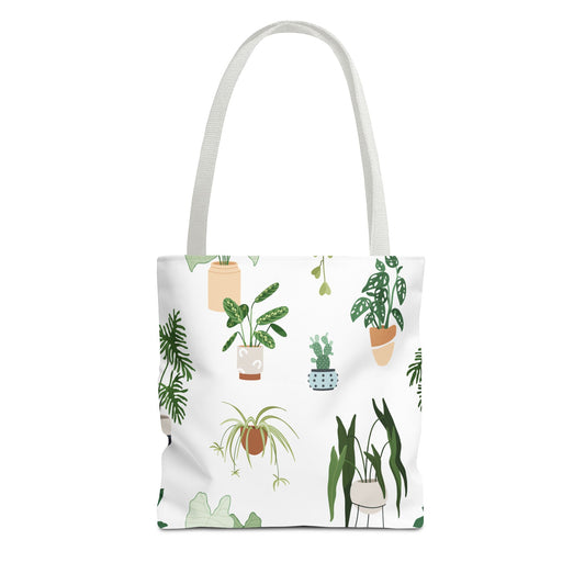 Plant Lover's Tote Bag - Stylish Eco-Friendly Carryall, Botanical Print Shopping Bag, Gardening Gift, Nature Inspired Shoulder Bag, Farmers
