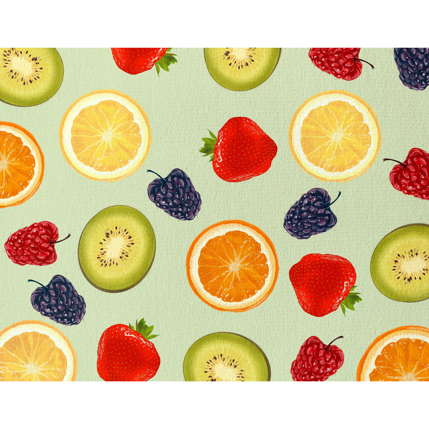Kiwi, Berries & Citrus Tote Bag