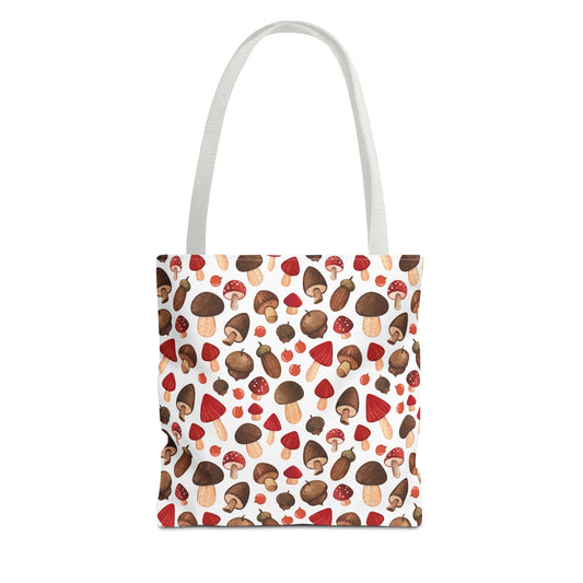 Mushrooms & Acorns Tote Bag