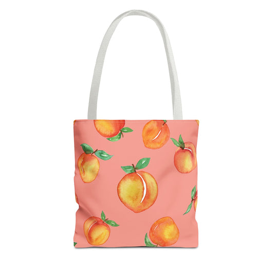 Peach Fruit Tote Bag