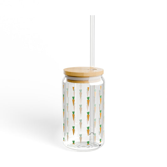 Carrot pattern Sipper glass at Orange Moon 