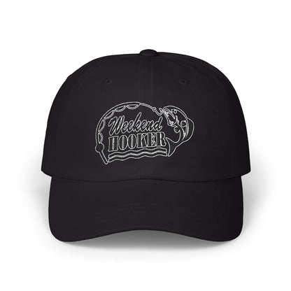 Weekend Hooker - Fishing Hat, Luxurious Embroidered Classic Adjustable Cap, Unisex Embroidery Baseball Cap, Trucker Hat