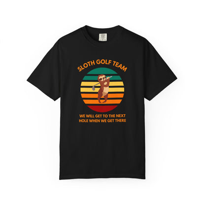 Sloth Golf Team Funny Golf T-shirt, Funny Golf Tee