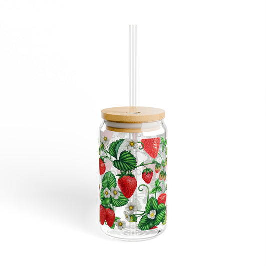 Strawberry Sipper Glass at Orange Moons
