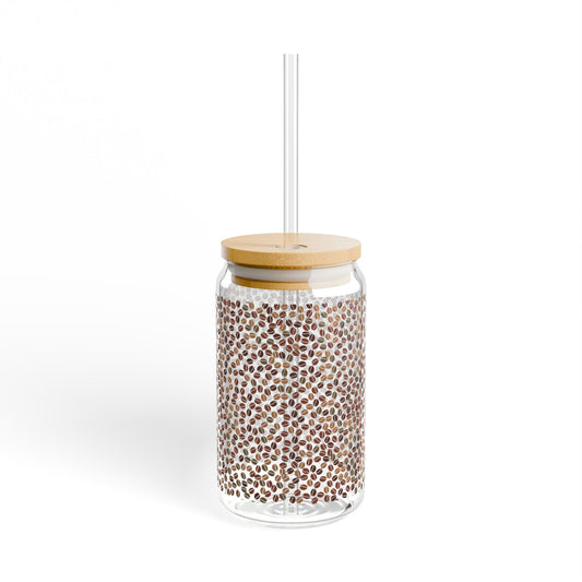 Coffee Beans Sipper Glass