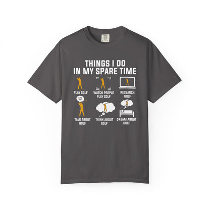 Spare Time Golf T-shirt, Funny Golf Tee