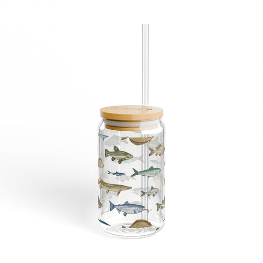 Fish pattern Sipper glass at Orange Moon 