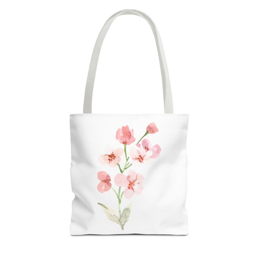 Watercolor Flowers Tote Bag