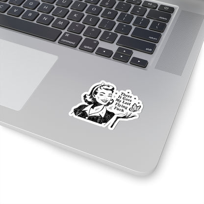 Vintage Retro Housewife Sarcasm Funny Kiss-Cut Stickers, Decals, Laptop Decals, Planner Stickers, Scrapbook Stickers, Journal Stickers