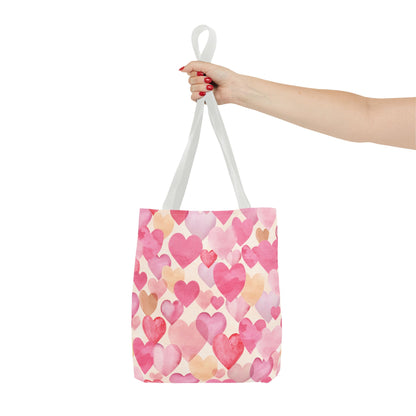 Colorful Hearts Tote Bag