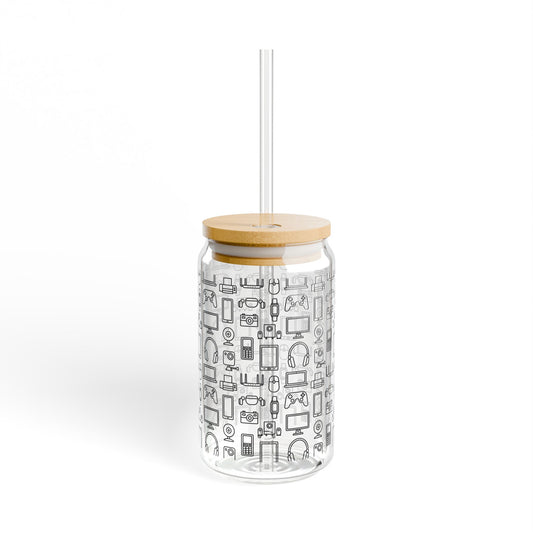 Digital Device Sipper Glass